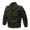 Spring new men's casual cotton military jacket outdoor loose large size tooling jacket