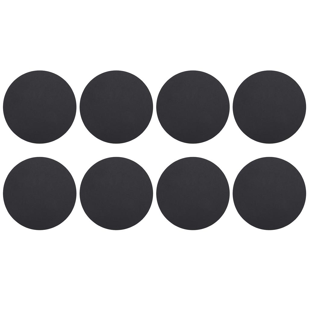 8Pcs Thicken Cardboard Hand Painted Round Black Craft Paperboard Education Office Supplies