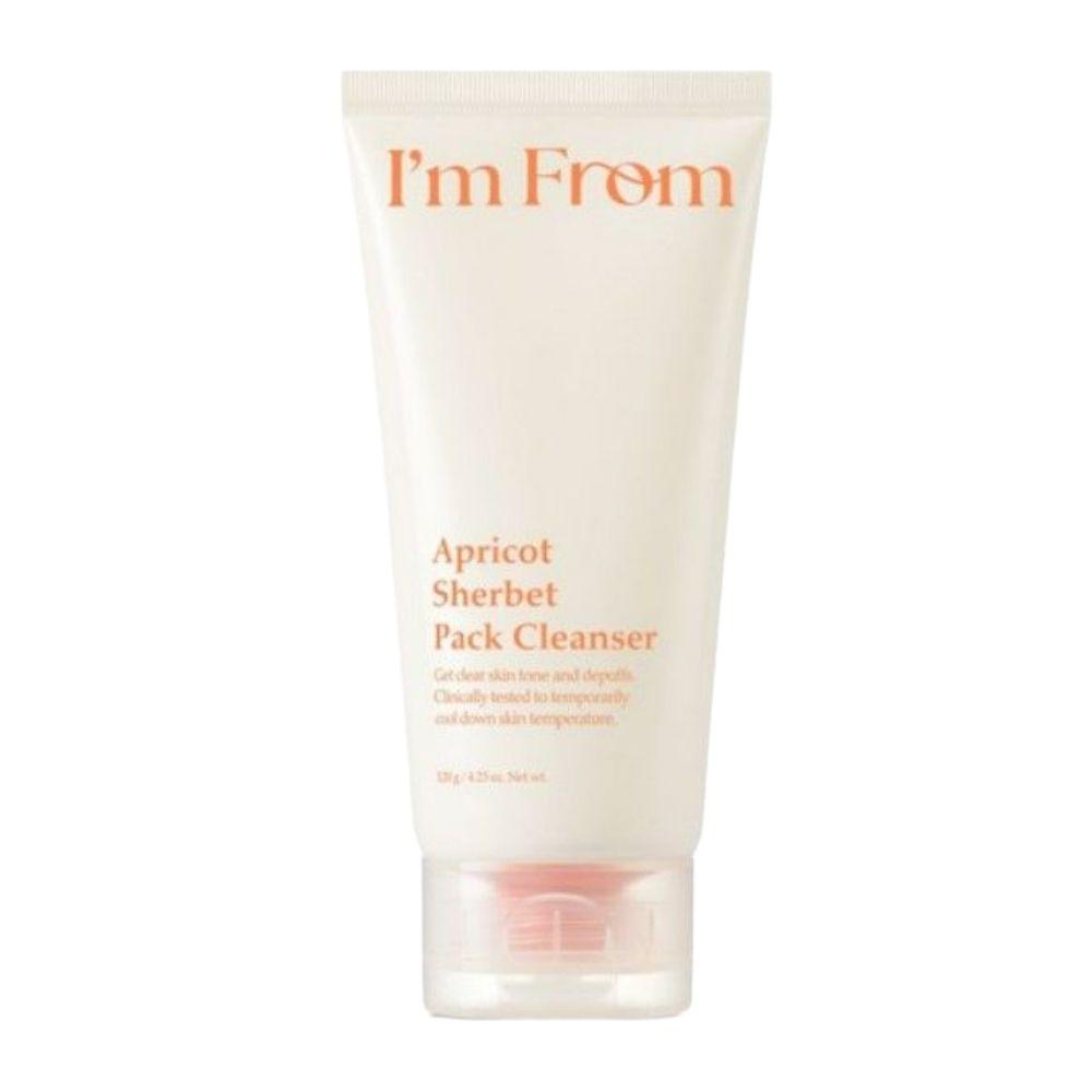 I m From Apricot Sherbet Pack Cleanser 2-in-1 Cleansing Balm & Wash-Off Mask 120g