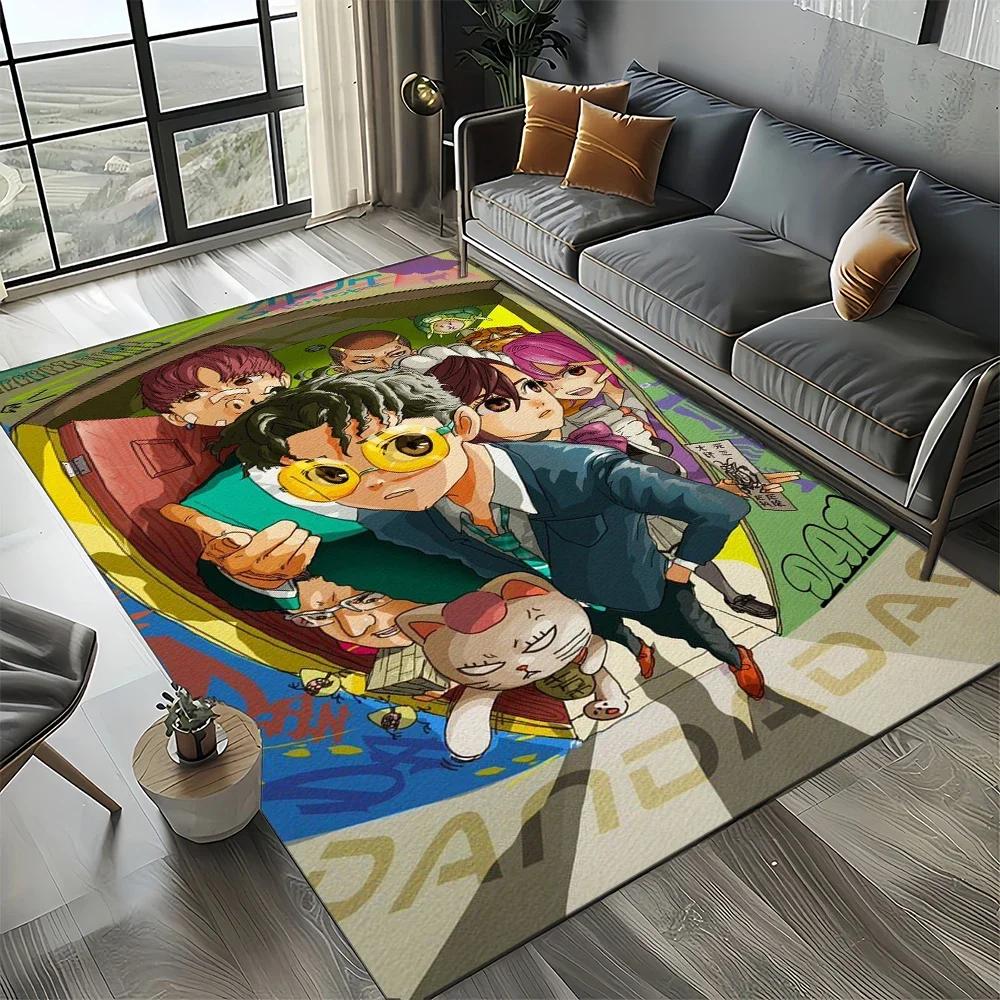 DAN DA DAN Anime Cartoon 3D Carpet Rug for Living Room Bedroom Home Sofa Decoration,Kids Play Non-slip Floor Mat Gift