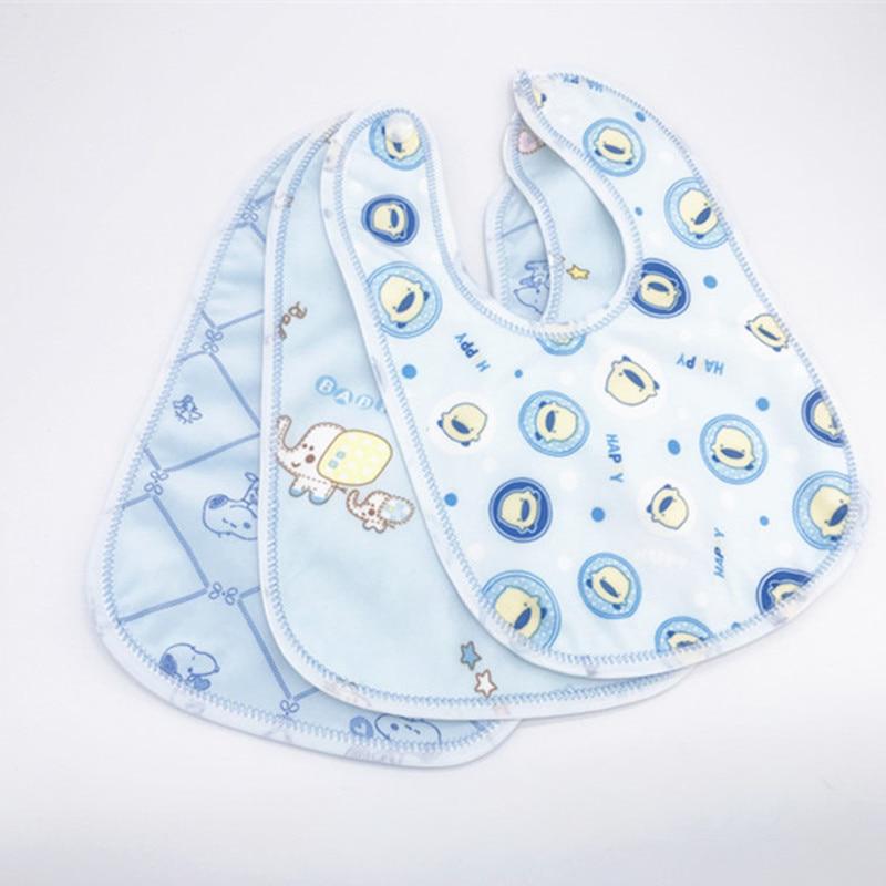 Pack of 3 Baby Bib – Soft Silicone Waterproof Feeding Bib with Adjustable Food Catcher Pocket