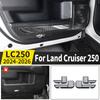 For Land Cruiser Prado 250 2024 2025 Door Kick Protection Panel Carbon Fiber Style Anti-Scratch Car Accessories Interior Styling
