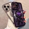 Electroplateastronaut Fold Stand Holder Case for Iphone 14 13 12 11 Pro Max Xs Xr X 14 7 8 Plus Luxury Soft Protective Shell