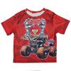 T-shirt Estiva da Uomo Moda Monster Truck Cartone Animato Stampa 3D T-shirt a Maniche Corte da Uomo Ampia Casual per Esterno Magliette Top da Uomo e Donna