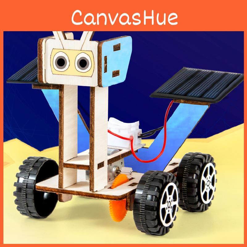 Wooden Lunar Simulated Rover Assembly Model Material Set Children Puzzle Toys