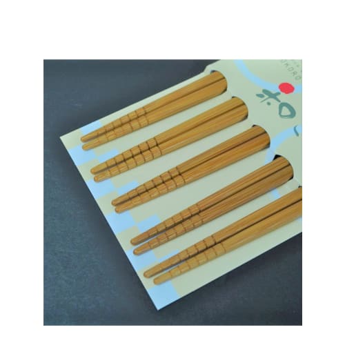 Aoba Ancient Chopsticks, 22.5cm, Japanese Style, Guest Chopsticks, Smooth Bamboo, 527350, Pack of 5