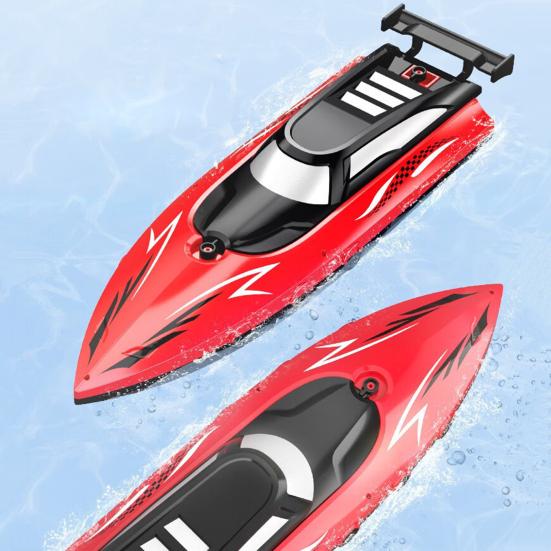 1 Set Remote Control Boat High-Speed RC Boat Waterproof Dual-Motor Design Speedboat