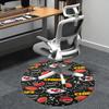 Kansas City Chiefs Touchdown Round Chair Mat - Sports Themed Office Carpet, Home