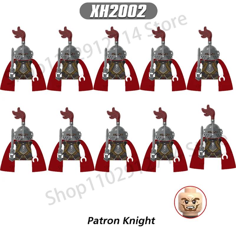 10Pcs/Set Historical Medieval Sparta Heroes Crusader Roman Soldiers Building Blocks Military Action Figures Bricks Toys For Kids