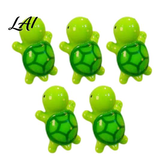 Kitchen Fridge Magnet 5Pcs Mini Resin Turtle Refrigerator Magnet Colorful Tortoise 3D Home Office Locker Decorative Accessories Animal Magnets