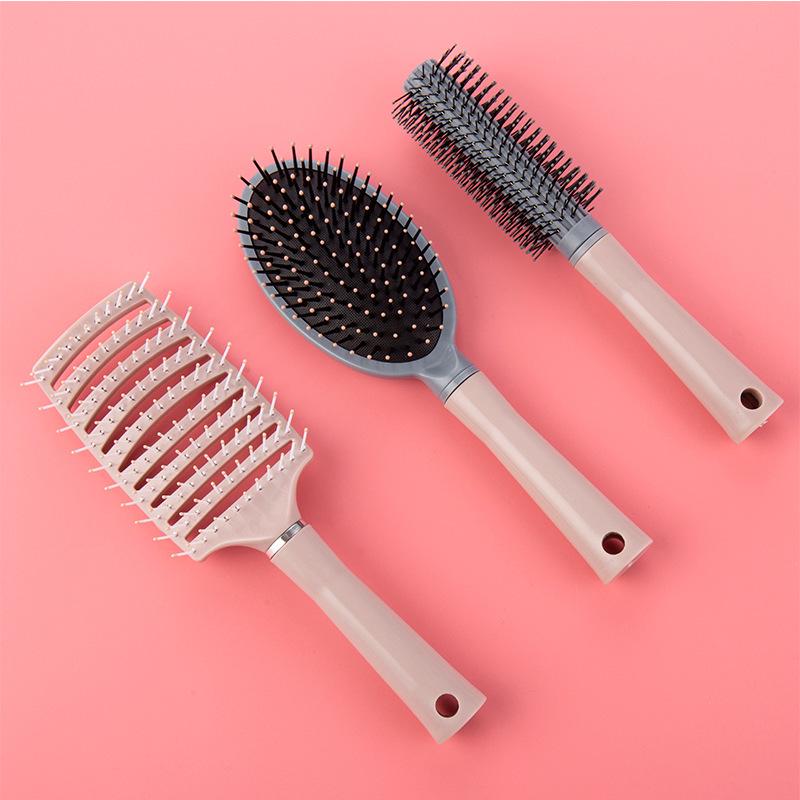 Women's Anti-Static Air Cushion Massage Comb - Large Curved Rib Design