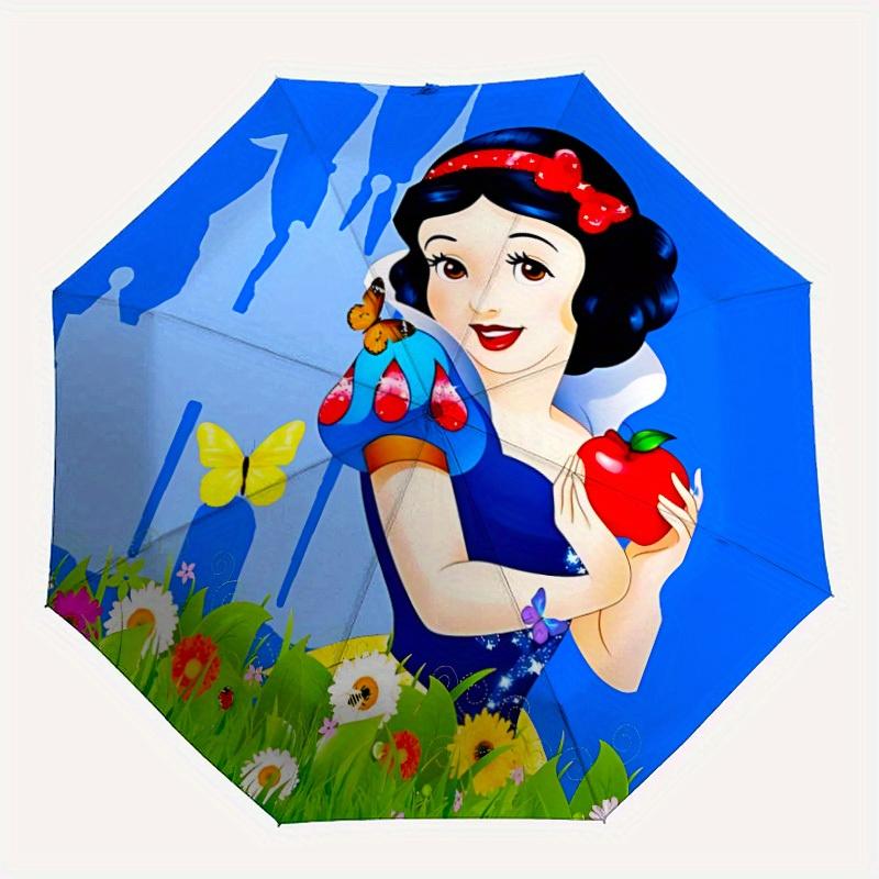 

1pc Snow White Automatic Umbrella | Portable Foldable 8-Rib Manual Open, Casual Accessory, Durable Canopy yy250823097