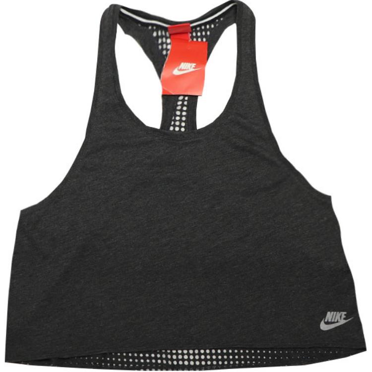 

Nike Blazer Loose Breathable Versatile Vest Women tops Dark-Gray 644346-011 L