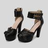 High Heels Women's Sandals Summer Shoes Platform 2025 Ankle Strap Black Red Pumps Wedding Dance Party Shoes Ladies Large Size
