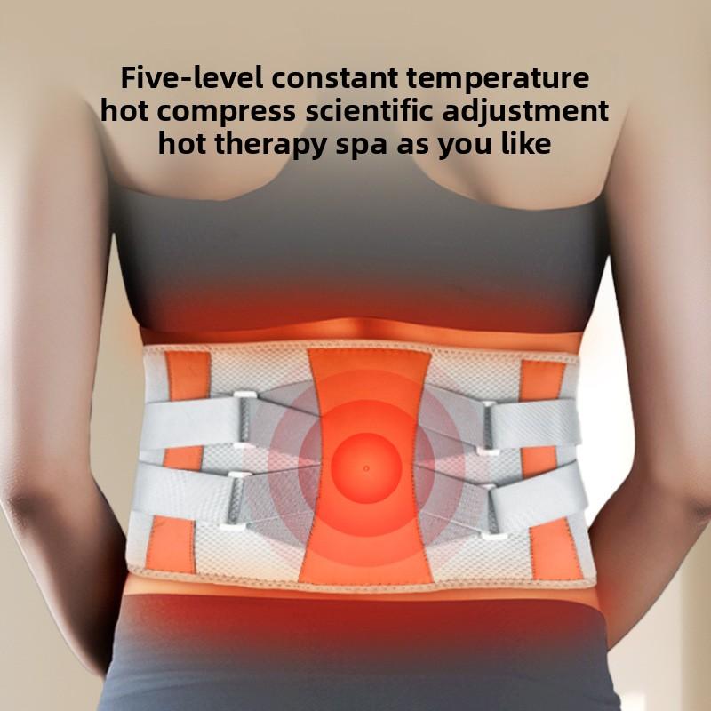 Heating Waist Belt Lumbar Spine Correction Warm Compress Palace Cold Massager Heating Physiotherapy Waist Vibration Massager