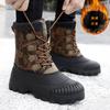 High Top Snow Boots Men's Outdoor Fleece Warm Thickened Cotton Boots Winter Martin Boots