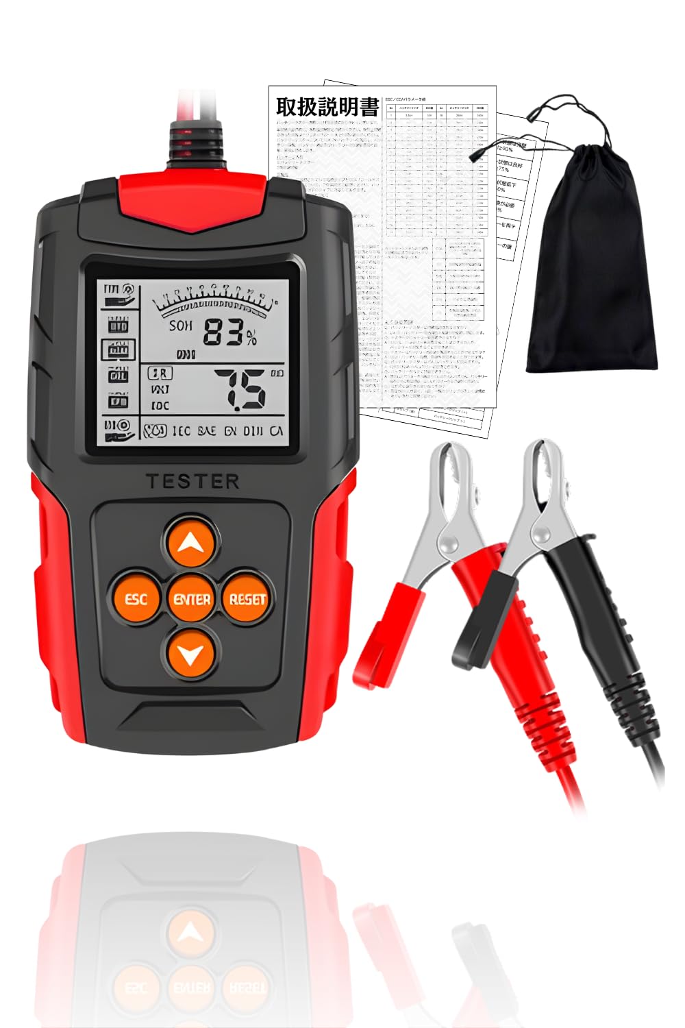 

Car Checker Car Tester Check Test Car Motorcycle CCAS Capacity Tester 12V 24V (Red)