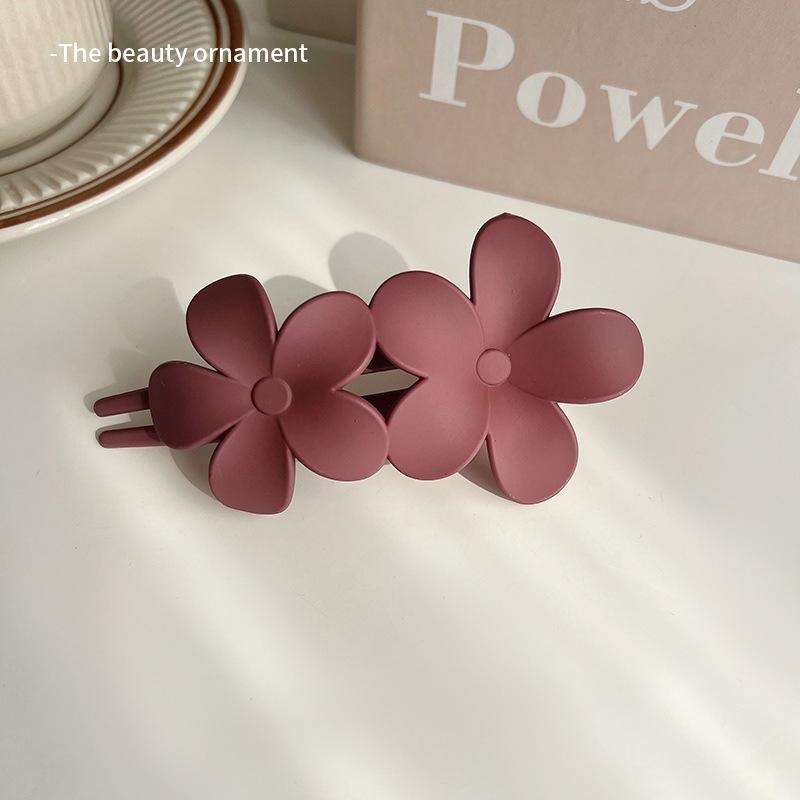 

Women s Spring/Summer Versatile Large Duckbill Hairpin with Floral Design
