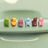 Set of 6, Car Decoration, Interior Decoration, Figurine, Cars, Cute, Animals, Accessories, Mini Size, Double-Sided Tape Included (Sleeping Side)