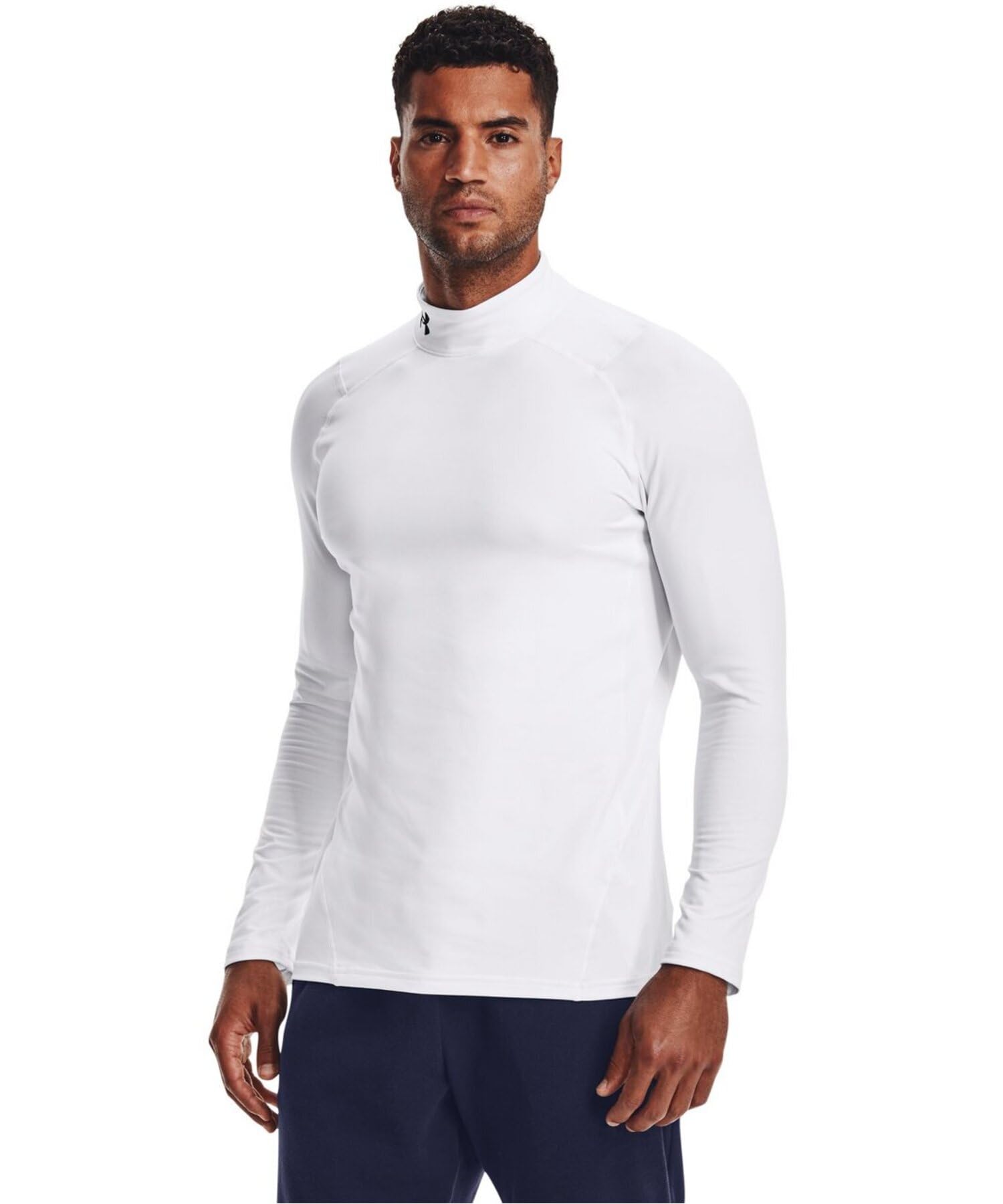 

UA CG Armor Fitted Mock White Black MD [Under Armor] / /