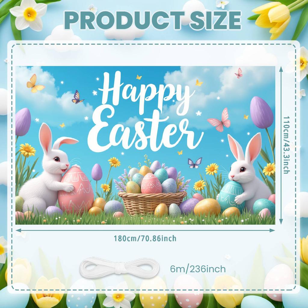 Bunny Background Easter Eggs Decor Easter Backdrop Happy Easter Display Wooden Texture For Family Gathering Spring Celebration