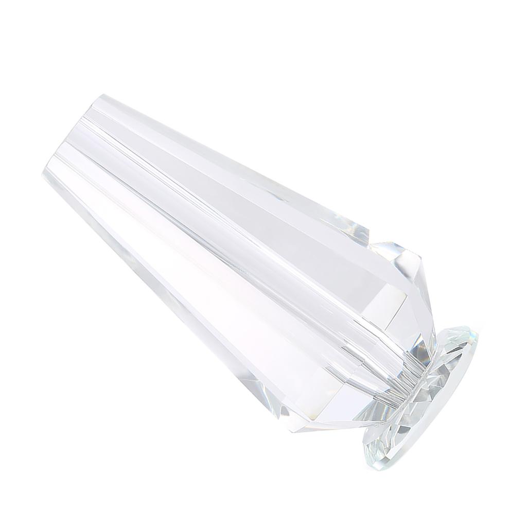 1pcs Clear Eelegant Crystal Vase Craft Decoration for Crystal Rose Flower