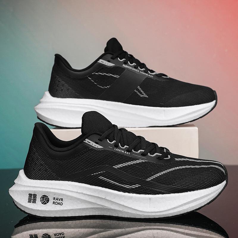 

Feidian 3C carbon board running shoes men s ultra-light students shock absorption breathable older children s summer running shoes non-slip sports m 45 чёрный