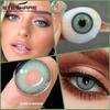 Eyeshare Colored Contact Lenses Blue Eye Makeup Contact Lenses Annual Comfort Green Colored Contact Lenses Gray Natural Colored Soft Lenses 1 Pair