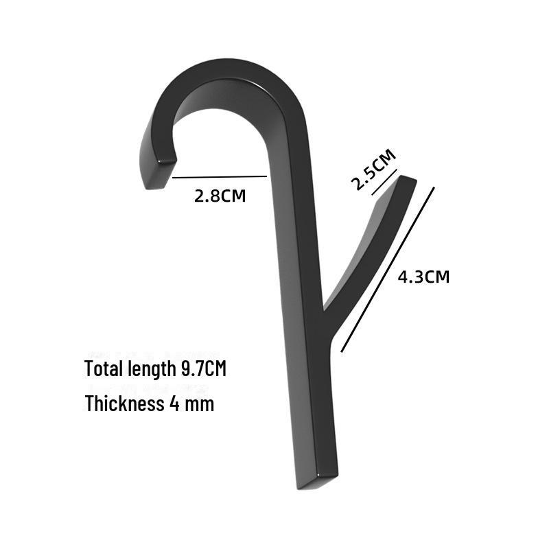 

Настінний безпробивний циліндричний гачок для одягу для радіатора для ванної кімнати чорний
