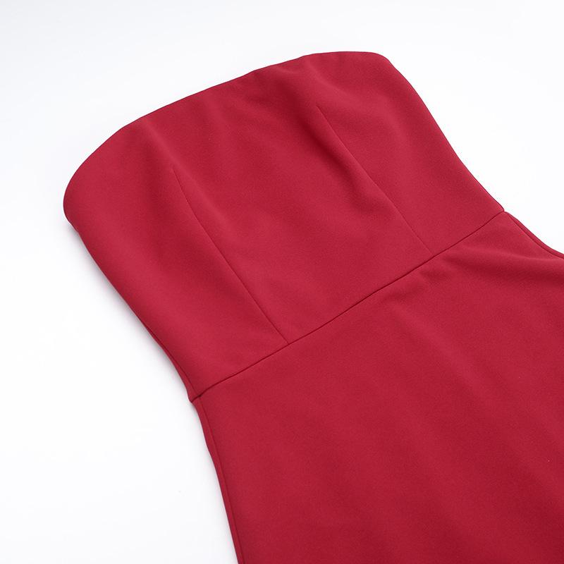 2024 Winter Sexy Einseitiges Hochgeschlitztes Schlauchkleid