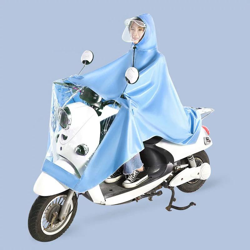 Electric Vehicle Raincoat for Motorcycles and Electric Bikes, New Model for Men and Women, Single or Double Person, Enlarged Long Style, Full-Body