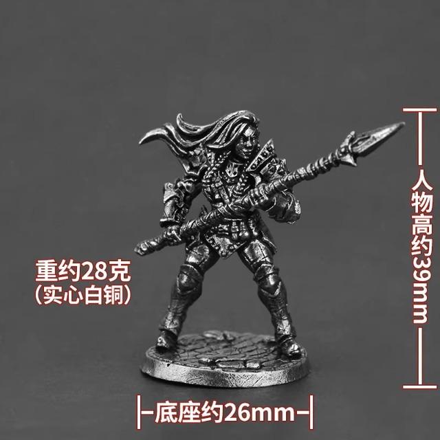 Metal Soldier Action Figure Miniature Model Tabletop Game Desk Decor Toy for Men Home Ornament War Hobbyist Gift Collectible