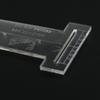 23/26 Inch Transparent Guitar Fingerboard Bridge Template Mold Luthier Tool