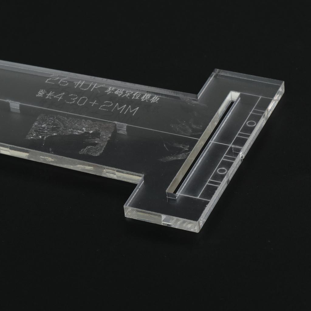 23/26 Inch Transparent Guitar Fingerboard Bridge Template Mold Luthier Tool