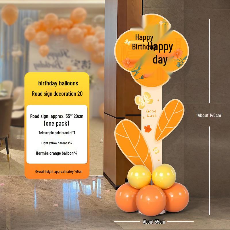 Birthday Welcome Sign & Balloon Decoration for 10-12 Year Olds, Customizable KT Board