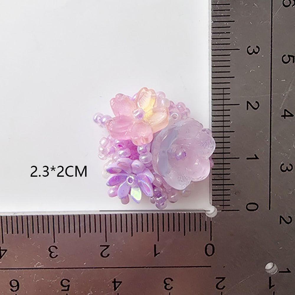 Non Slip Sturdy Flower Patches 3D Design Shoe Flower Decoration Beaded Applique Jewellery Making
