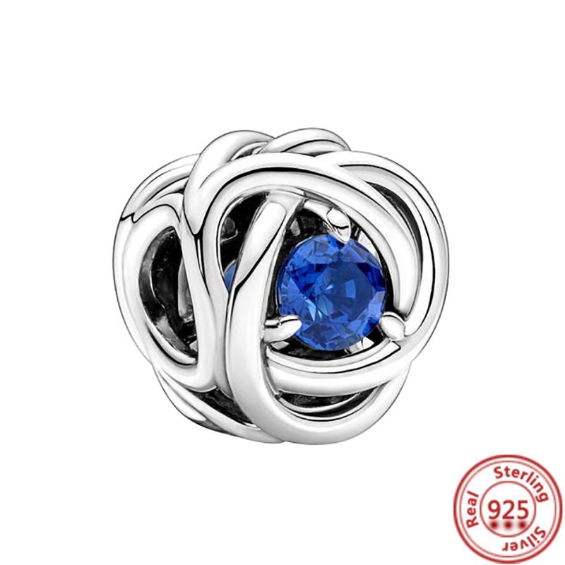 Нові 12 сузір'їв місяць колір вічність коло шарм Fit оригінальні шарми браслет з бісеру 925 срібло DIY ювелірні вироби