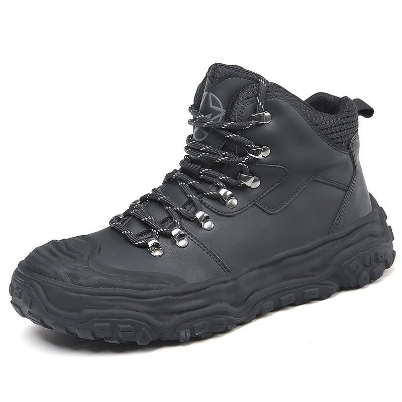 Mountaineering Men's Shoes Autumn and Winter Outdoor Sports Leisure Warm Shoes Construction Site Non-slip Wear-resistant Work Waterproof Tide Shoes