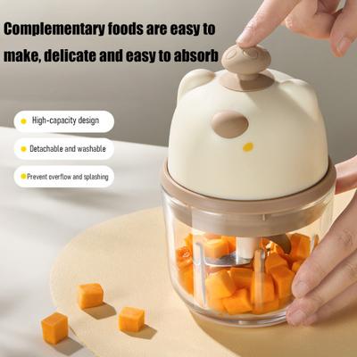 Trituratore Elettrico per Aglio con Lame in Acciaio Inossidabile Mini Robot da Cucina per Tritare Puree Gadget da Cucina Portatile per Casa Campeggio Viaggio