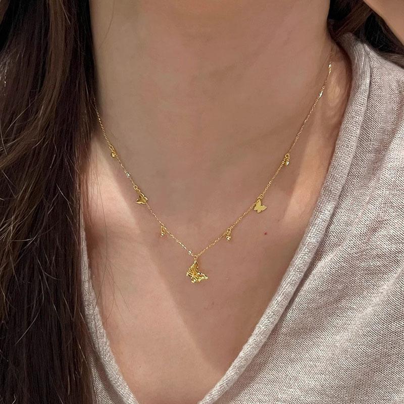 Sweet Exquisite Butterfly Pendant Necklace