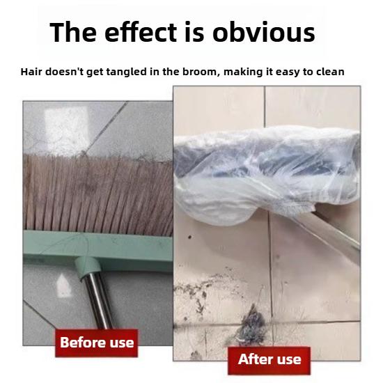 Disposable Broom Dust Cover for Floor Hair Cleaning, Gap Dust Absorption Cleaning Tool