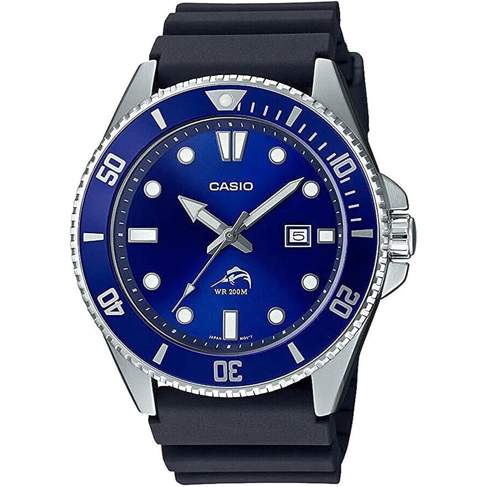 [Casio] CASIO Diver s Watch MDV-106 Series Men s Overseas Model (Blue MDV-106B-2AV) [Parallel Import]