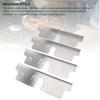 4PCS Stainless Steel Stove Counter Gaps Cover Heatproof Adjustable 35 to 70CM Stove Gaps Guards Range Trim Kit for Kitchen Silver