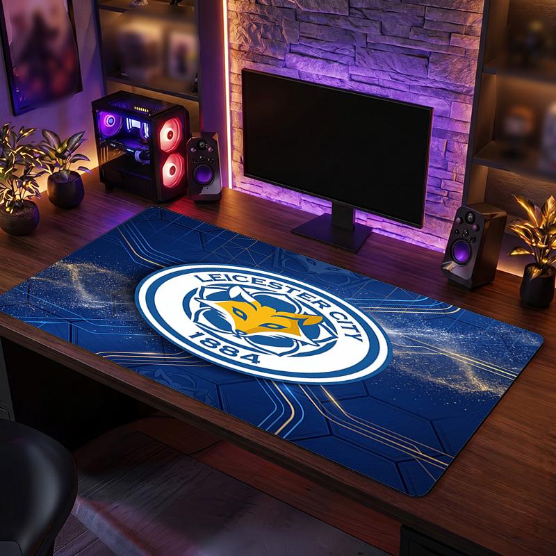 Leicester City Football Print Large Mouse Pad, Anti-Slip Extended Gaming Desk Mat for Office Home