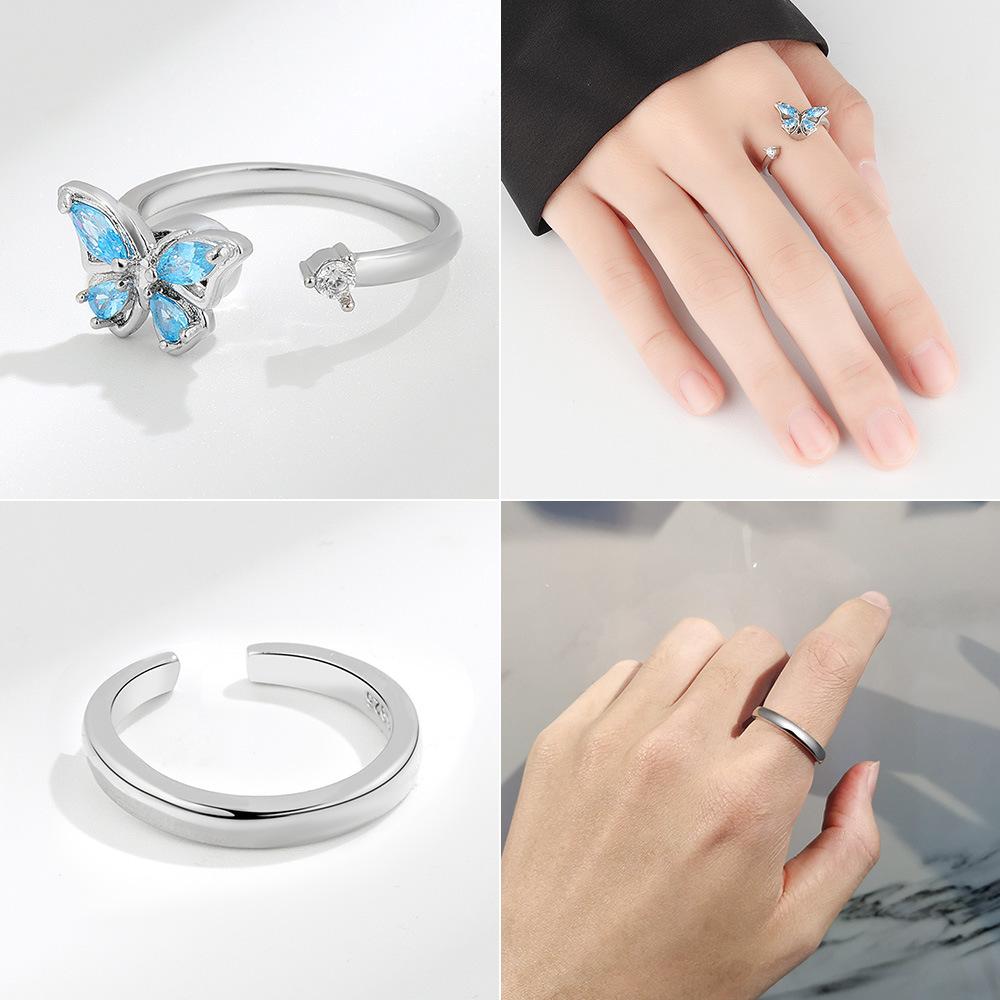 9 Piece Unisex Spinner Ring Set Adjustable Open Band Rotatable Anxiety Relief Stress Reducing Jewelry For Men And Women