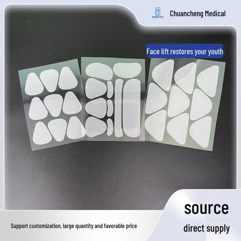 Translucent V-Face Lifting Patch for Chin, Cheeks, and Nasolabial Folds