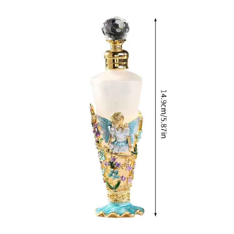 Premium 25ml Empty Fragrances Bottle With Enamel Artwork Constructed From Zinc Alloys And Glass