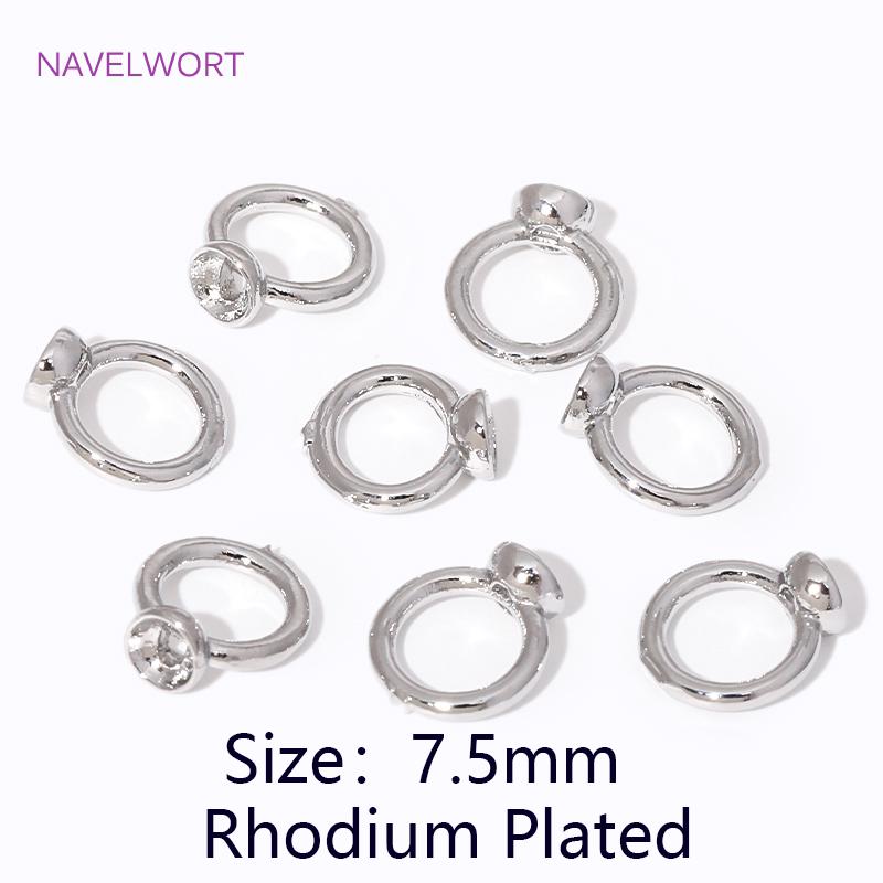 18K Gold Plated Brass Crimp Beads,End Caps For Jewelry Making,Clam Shell Bead Tip Crimp Ends Beads,DIY Bracelets Accessories