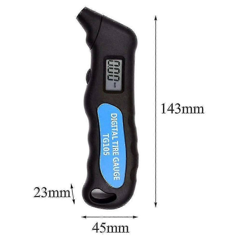 Tg105 Digital Car Tire Tyre Air Pressure Gauge Meter Lcd Display Manometer Barometers Tester For Car Truck Motorcycle Bike
