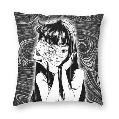 Federa per Cuscino Quadrata Anime Tomie Copricuscino Cuscino Decorativo per Casa Divano Soggiorno